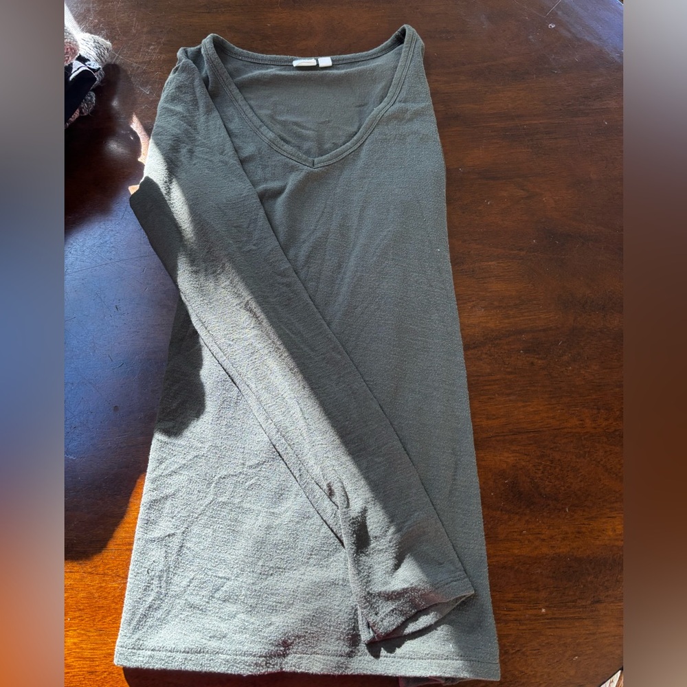 GAP Olive Green V-Neck Top